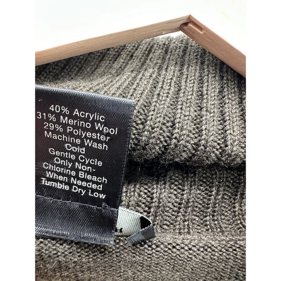 Ann Taylor Factory‎ Brown Tan Merino Wool Sweater Dress Women's Size X-Small XS - Picture 6 of 8